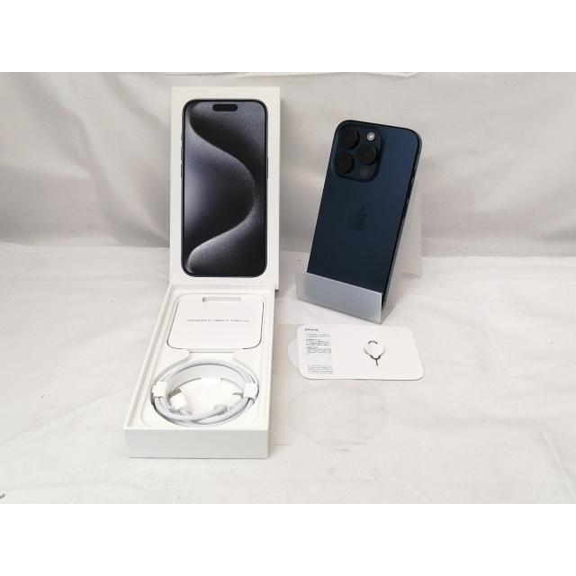 【中古】Apple 国内版 【SIMフリー】 iPhone 15 Pro 128GB ブルーチタニウム MTUA3J/A【戸塚】保証期間１ヶ月【ランクA】の画像