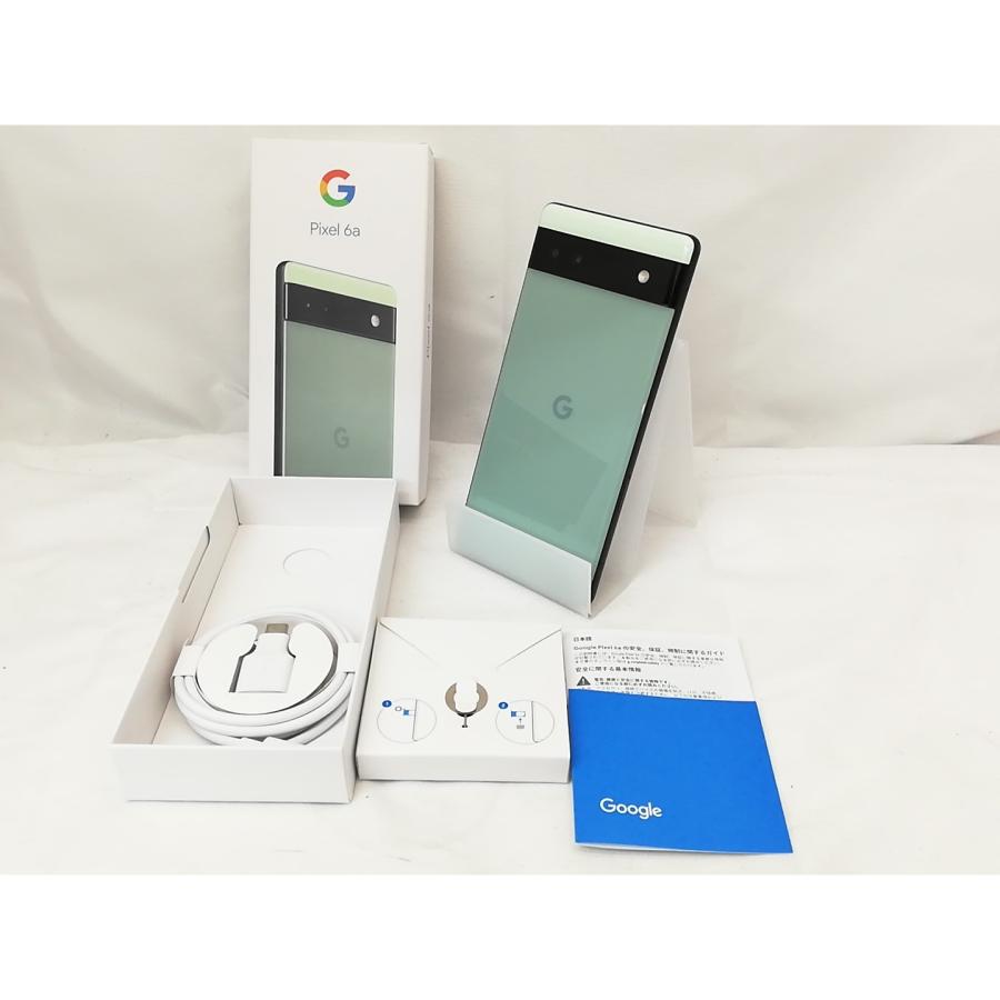 中古】Google au 【SIMフリー】 Pixel 6a セージ 6GB 128GB GB17L
