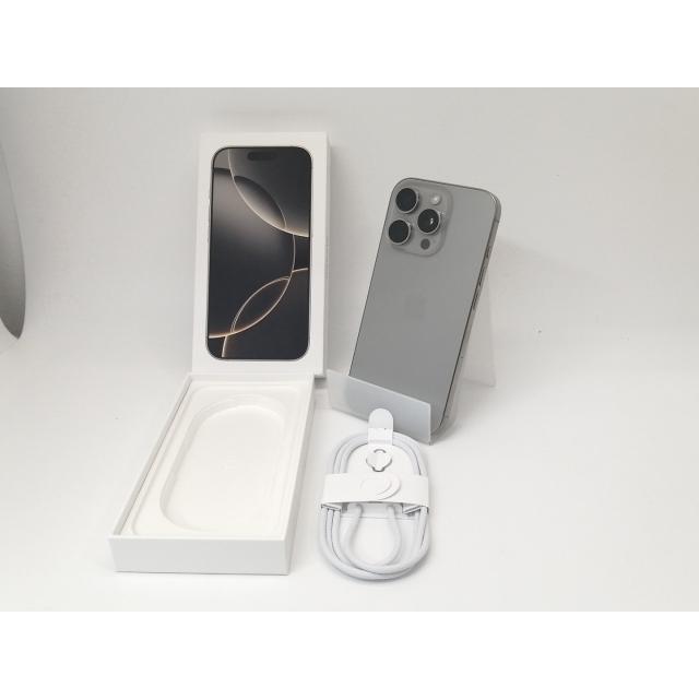 【中古】Apple 国内版 【SIMフリー】 iPhone 16 Pro 128GB ナチュラルチタニウム MYMY3J/A【OSU301】保証期間１ヶ月【ランクA】の画像