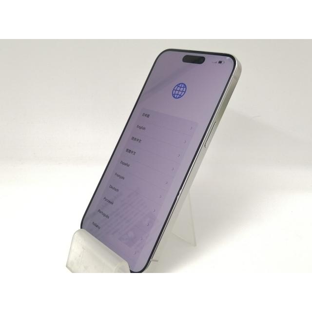 【中古】Apple SoftBank 【SIMフリー】 iPhone 15 Pro Max 256GB ホワイトチタニウム MU6Q3J/A【戸塚】保証期間１ヶ月【ランクA】の画像