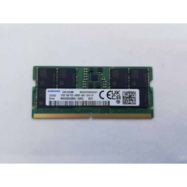 中古】262PIN SODIMM 16GB DDR5-4800(PC5-38400)【ノートPC用】【秋葉3