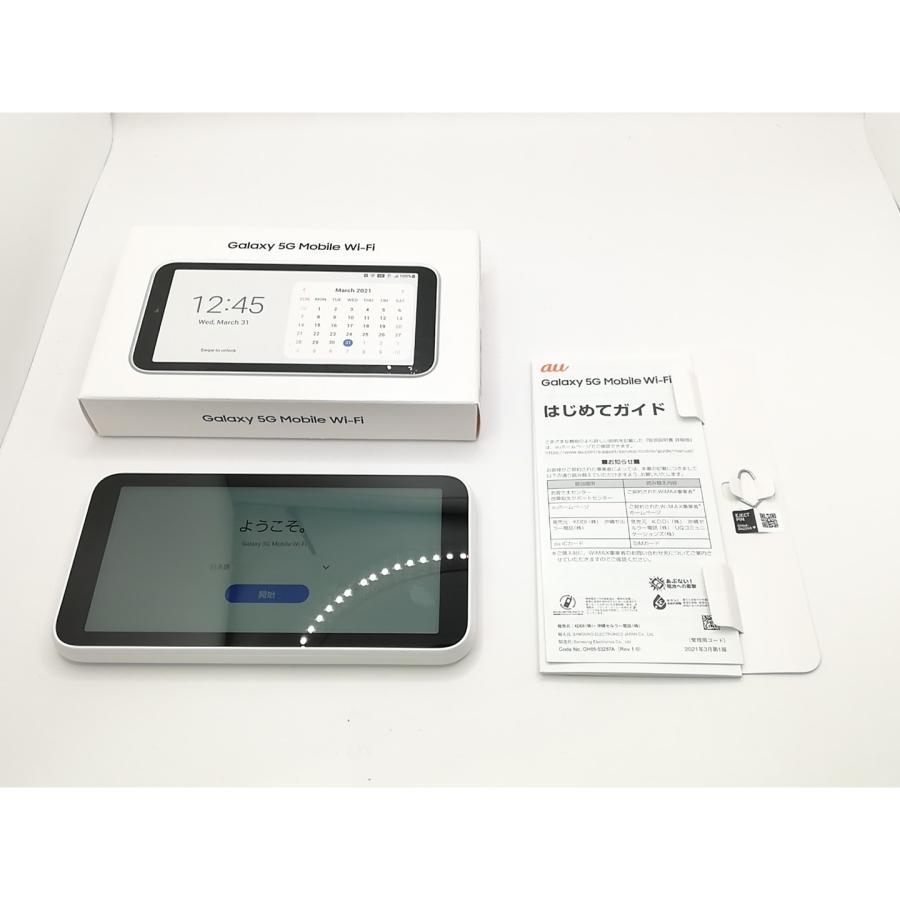 中古】SAMSUNG au 【SIMフリー】 Galaxy 5G Mobile Wi-Fi SCR01 