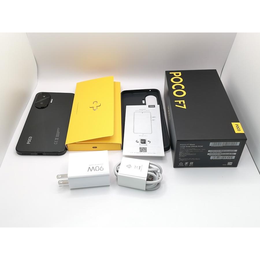 中古】Xiaomi 国内版 【SIMフリー】 Poco F7 ブラック 12GB 256GB