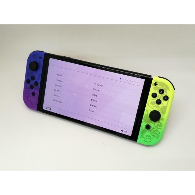 中古】Nintendo Switch 本体 (有機ELモデル) HEG-S-KCAAA スプラ