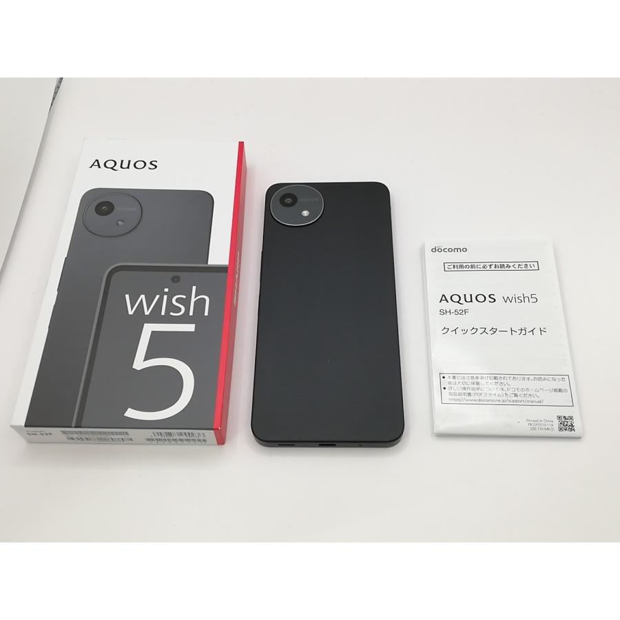 中古】SHARP docomo 【SIMフリー】 AQUOS wish5 スミ 4GB 64GB SH-52F