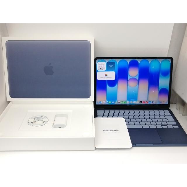 【中古】Apple MacBook Neo 13インチ A18 Pro(CPU:6C/GPU:5C) 8GB/256GB インディゴ MHFF4J/A (13インチ,A18 Pro)【戸塚】保証期間１ヶ月【ランクA】の画像