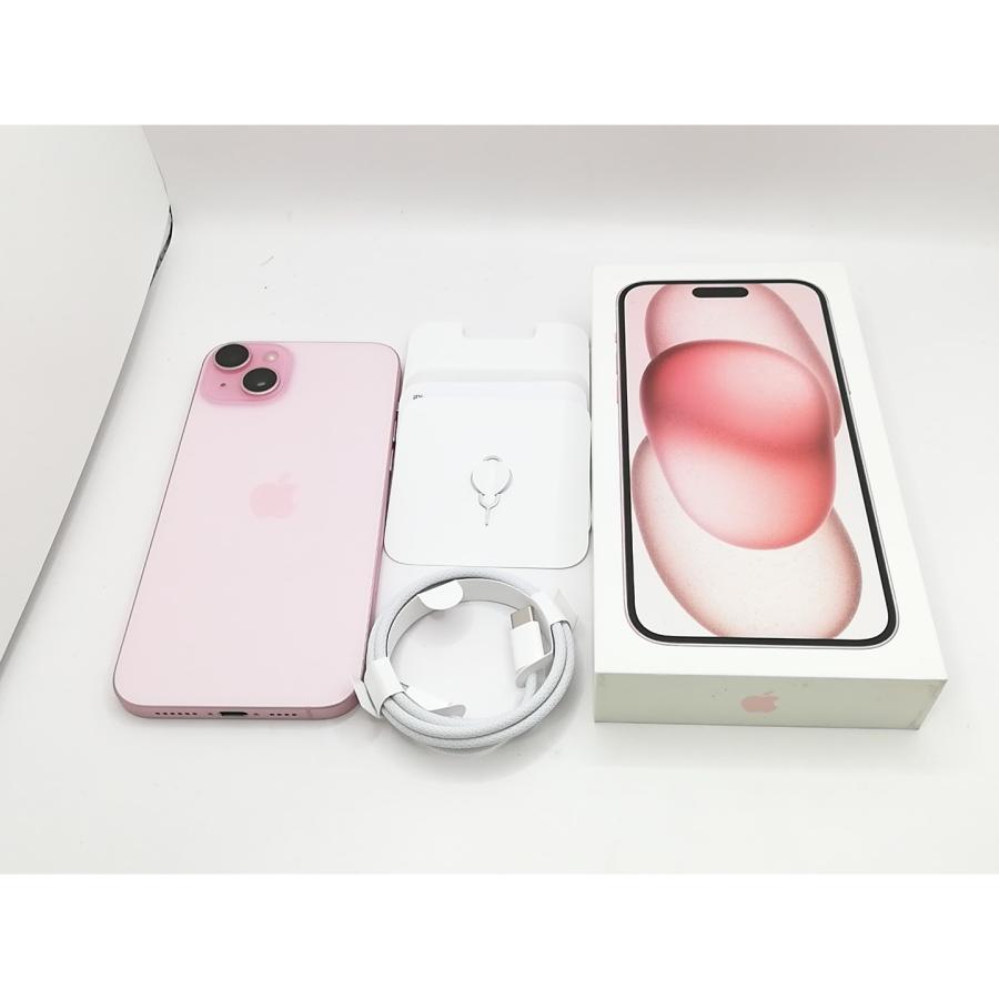【中古】Apple docomo 【SIMフリー】 iPhone 15 Plus 256GB ピンク MU0H3J/A【秋葉4号】保証期間１ヶ月【ランクA】の画像