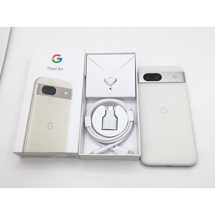 中古】Google au 【SIMフリー】 Pixel 8a ポーセリン 8GB 128GB G576D