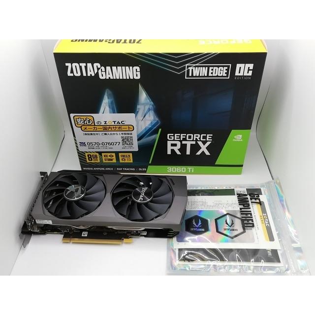 中古】ZOTAC GAMING GeForce RTX 3060 Ti Twin Edge OC LHR（ZT
