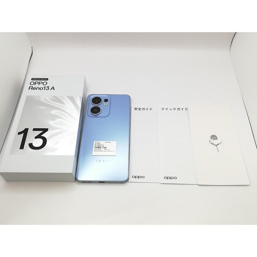 【中古】Oppo UQmobile 【SIMフリー】 OPPO Reno13 A アイスブルー 8GB 128GB OPG05【戸塚】保証期間１ヶ月【ランクA】の画像