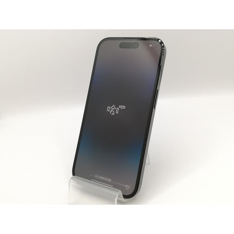 【中古】Apple au 【SIMフリー】 iPhone 14 Pro 256GB スペースブラック MQ0Q3J/A【津田沼】保証期間１ヶ月【ランクC】の画像