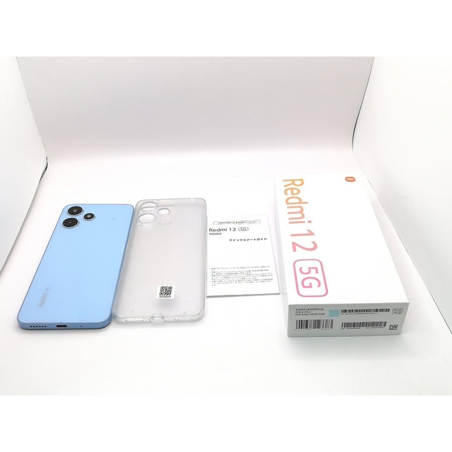 中古】Xiaomi au 【SIMフリー】 Redmi 12 5G 4GB 128GB スカイブルー