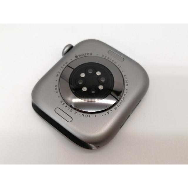 【中古】Apple Apple Watch Series11 46mm GPS スペースグレイアルミニウムケース/ブラックスポーツバンド (M/L) MEV44J/A【戸塚】保証期間１ヶ月【ランクA】の画像