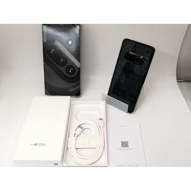 中古】NOTHING 国内版 【SIMフリー】 Nothing Phone (3a) ブラック 8GB