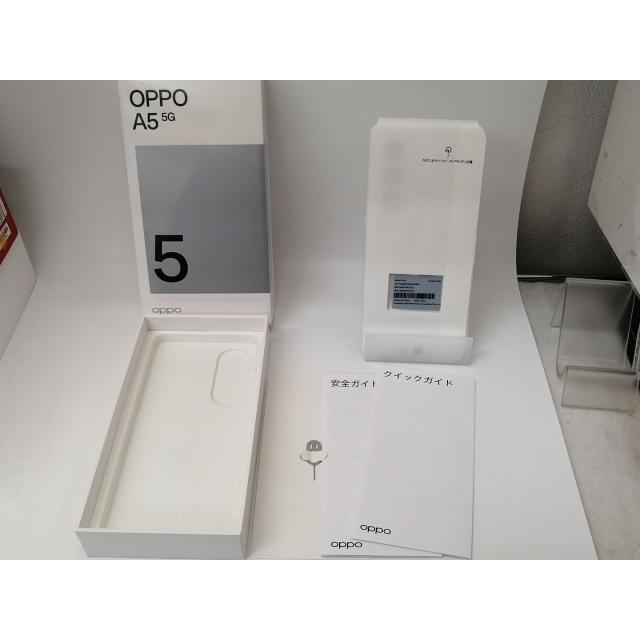 未使用】Oppo UQmobile 【SIMフリー】 OPPO A5 5G 4GB 128GB ホワイト