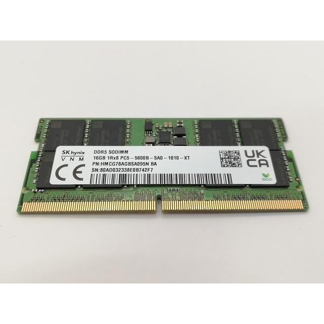 中古】262PIN SODIMM 16GB DDR5-5600(PC5-44800)【ノートPC用】【戸塚