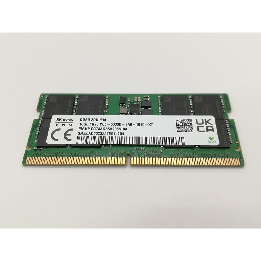 中古】262PIN SODIMM 16GB DDR5-5600(PC5-44800)【ノートPC用】【戸塚