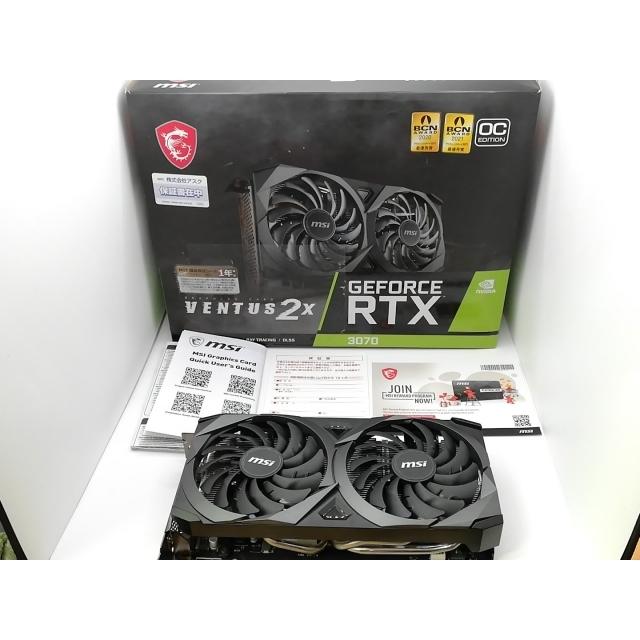 中古】MSI GeForce RTX 3070 VENTUS 2X 8G OC LHR RTX3070(LHR)/8GB