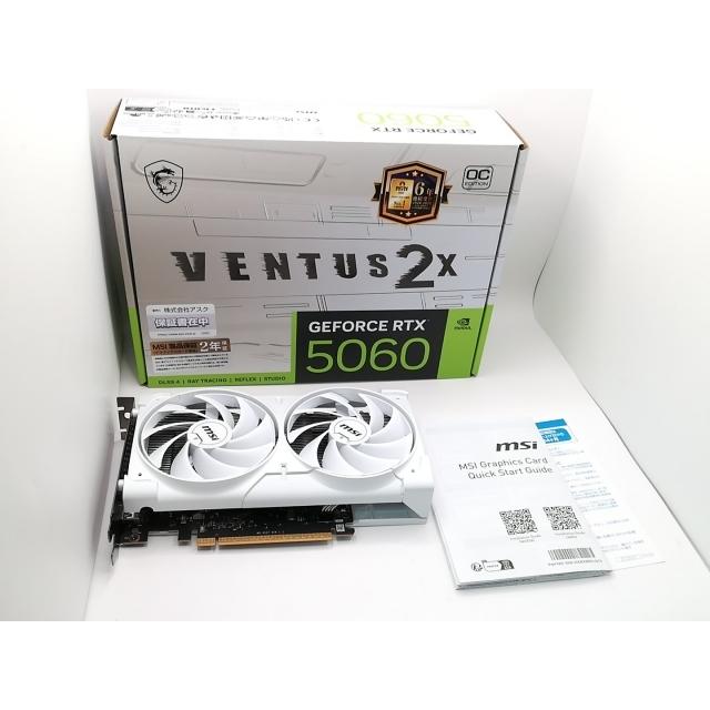 中古】MSI GeForce RTX 5060 8G VENTUS 2X OC WHITE RTX5060/8GB(GDDR7