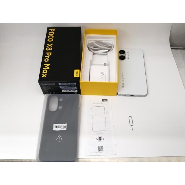 中古】Xiaomi 国内版 【SIMフリー】 POCO X8 Pro Max ホワイト 12GB