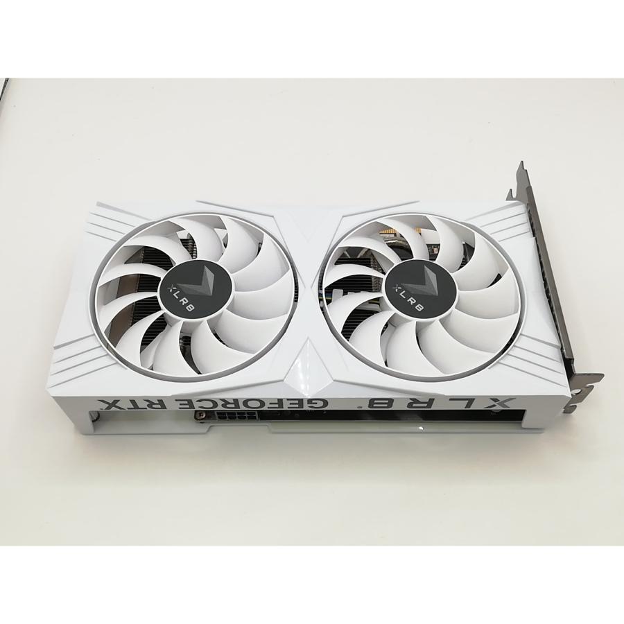 中古】PNY RTX 4060 8GB XLR8 Gaming OC DUAL FAN White Edition