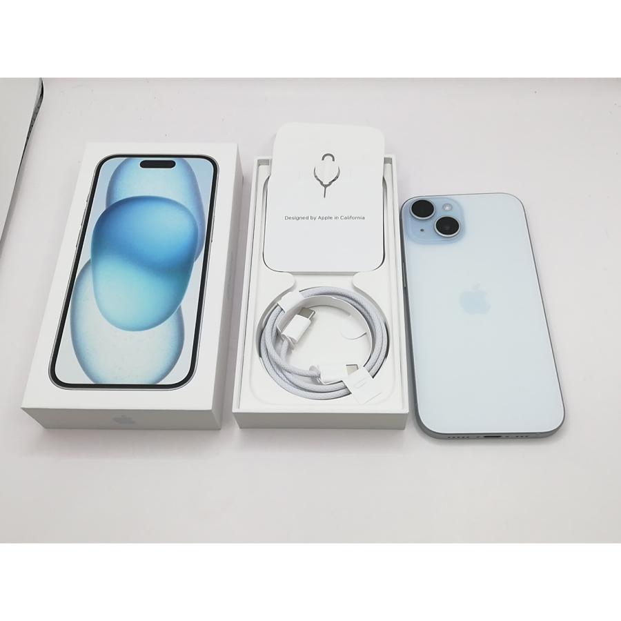 中古】Apple 国内版 【SIMフリー】 iPhone 15 128GB ブルー MTML3J/A