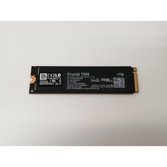 中古】Crucial T500 CT1000T500SSD8JP 1TB/M.2 2280 (PCIe4.0 NVMe
