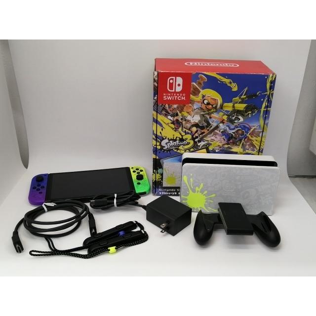 中古】Nintendo Switch 本体 (有機ELモデル) HEG-S-KCAAA スプラ