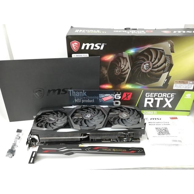 中古】MSI GeForce RTX 2080 Ti GAMING X TRIO RTX2080Ti/11GB(GDDR6
