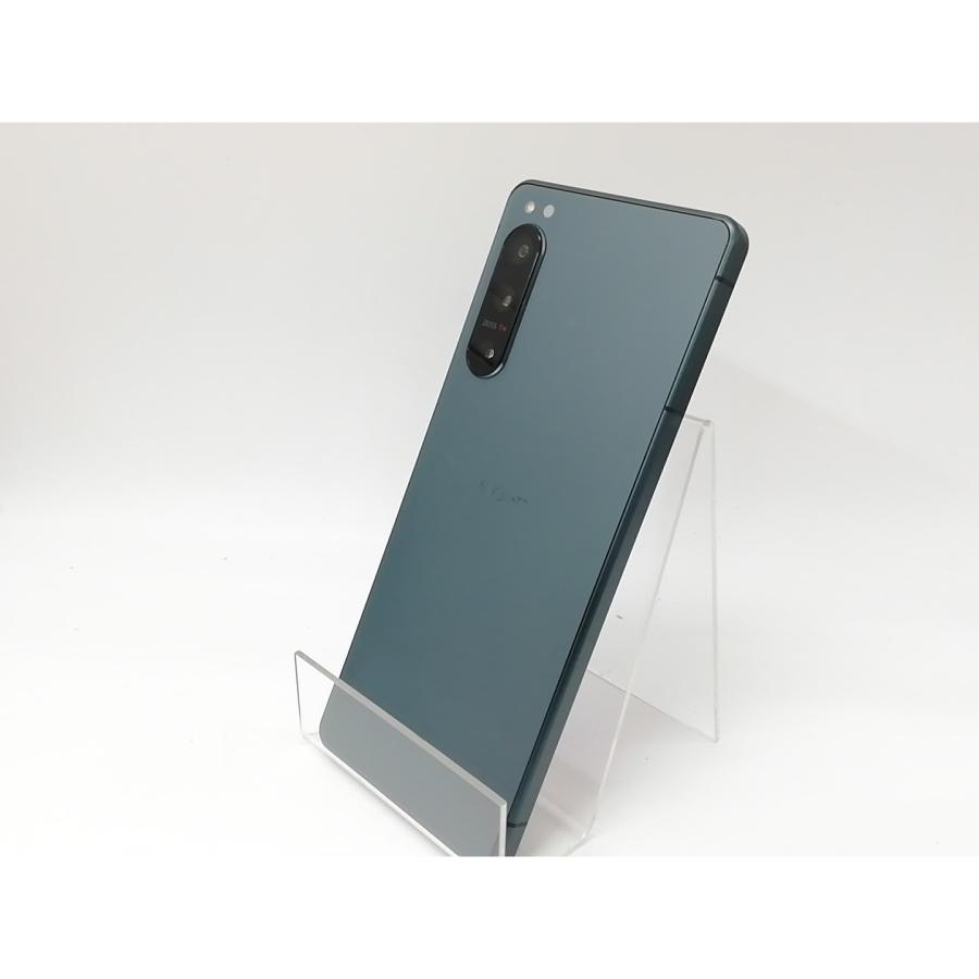 中古】SONY au 【SIMフリー】 Xperia 5 IV 8GB 128GB SOG09 グリーン