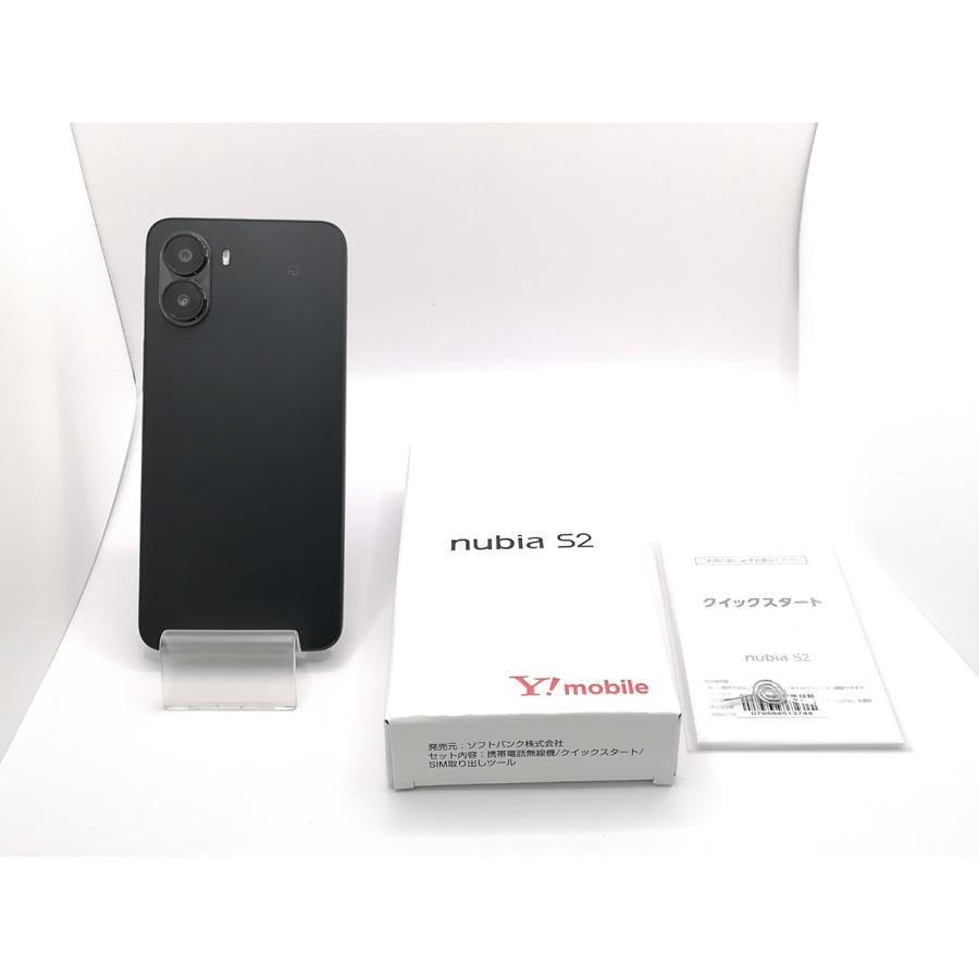 【新品未使用品】ワイモバイル nubia S2 ブラック 中古】Nubia ymobile 【SIMフリー】 nubia S2 6GB 128GB ブラック