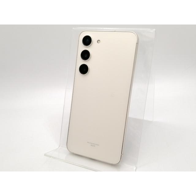中古】SAMSUNG au 【SIMフリー】 Galaxy S23 クリーム 8GB 256GB SCG19