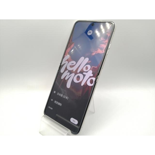 中古】MOTOROLA 国内版 【SIMフリー】 motorola razr 40 バニラ