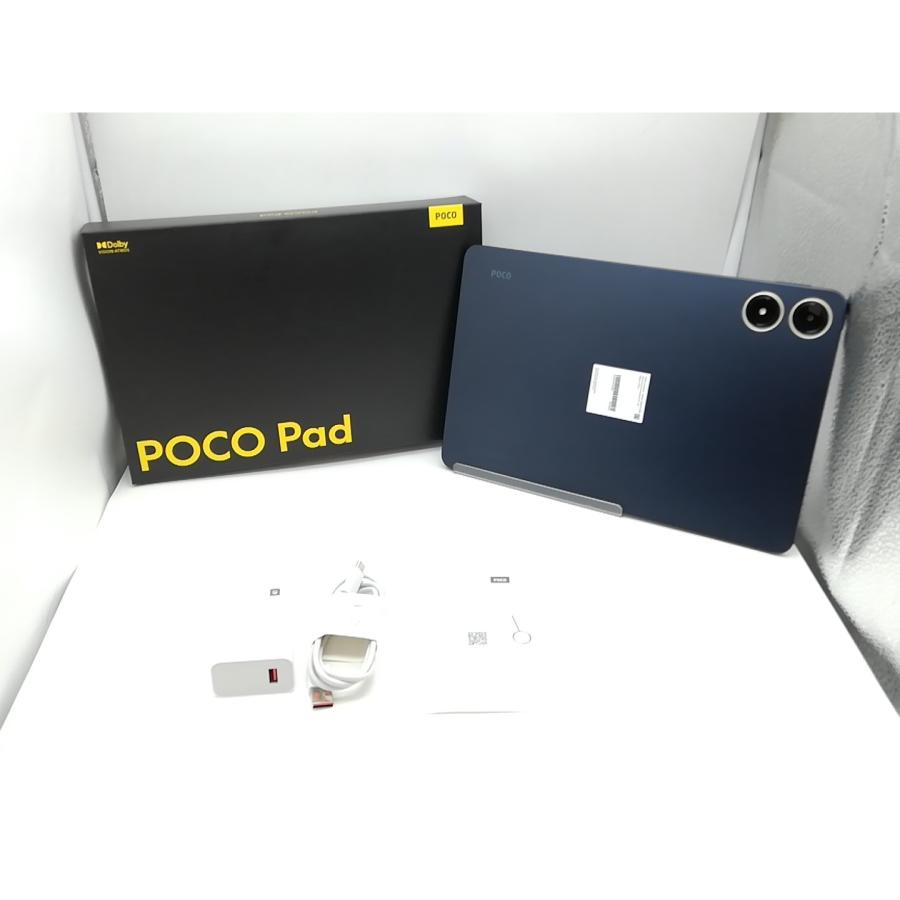中古】Xiaomi 【Wi-Fi】 POCO Pad ブルー 【Snapdragon 7s Gen 2/8GB