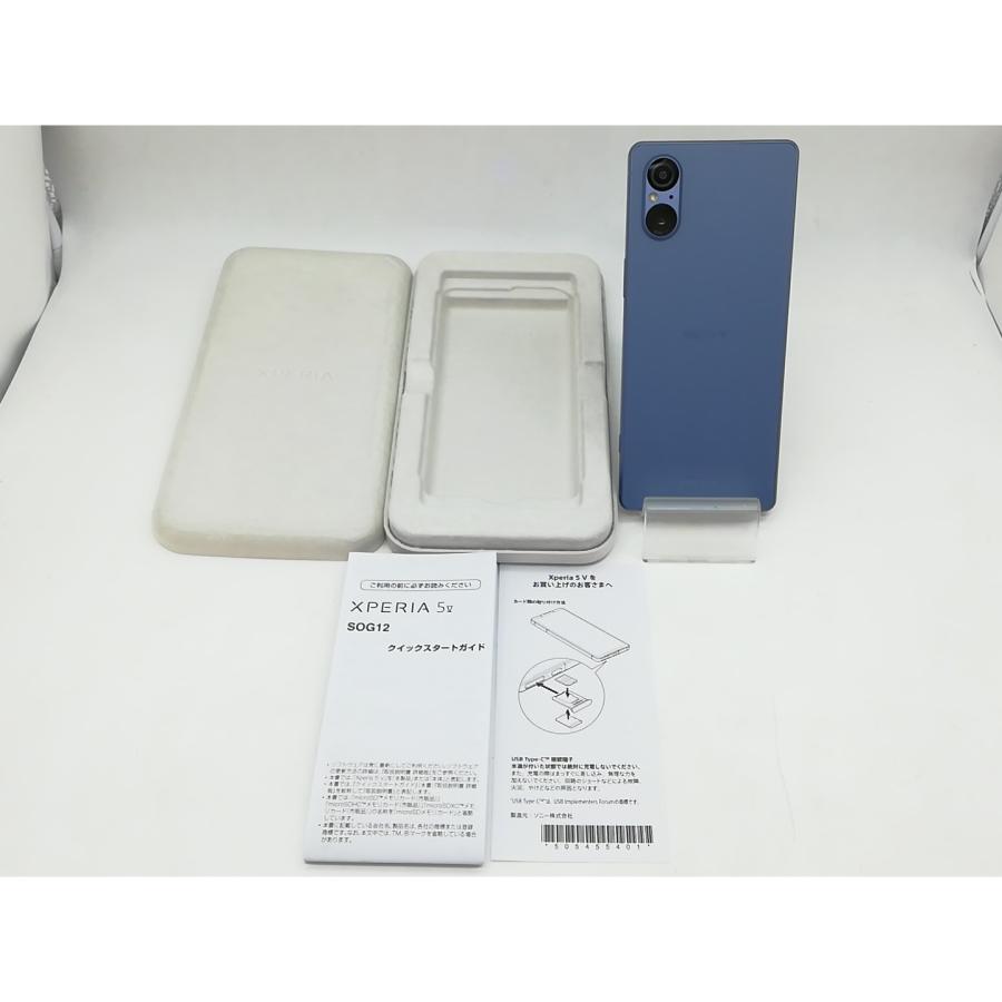 Sony Xperia5 au版 ブルー　中古 中古】SONY au 【SIMフリー】 Xperia 5 V 8GB 128GB ブルー SOG12