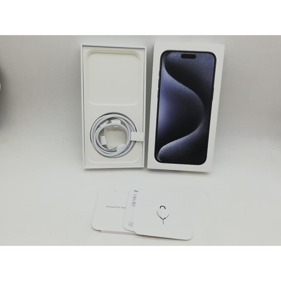 【中古】【赤ロム保証あり】Apple au 【SIMフリー】 iPhone 15 Pro Max 1TB ブルーチタニウム MU723J/A【秋葉3号】保証期間１ヶ月【ランクB】の画像