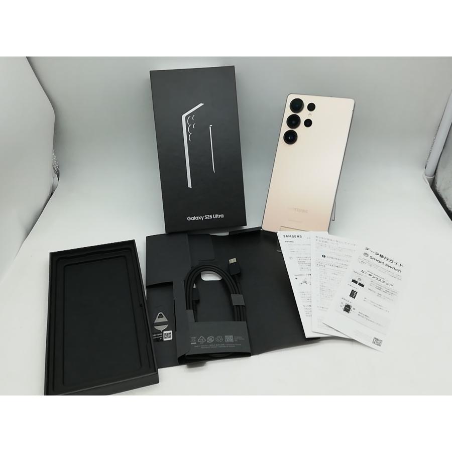 【中古】SAMSUNG 国内版 【SIMフリー】 Galaxy S25 Ultra チタニウムピンクゴールド 12GB 256GB SM-S938Q【神保町】保証期間１ヶ月【ランクA】の画像