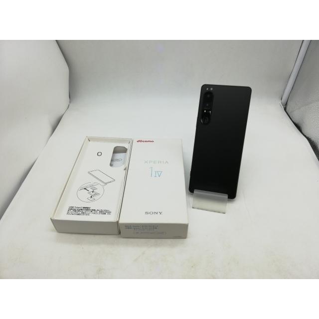 中古】SONY docomo 【SIMフリー】 Xperia 1 IV ブラック 12GB 256GB SO