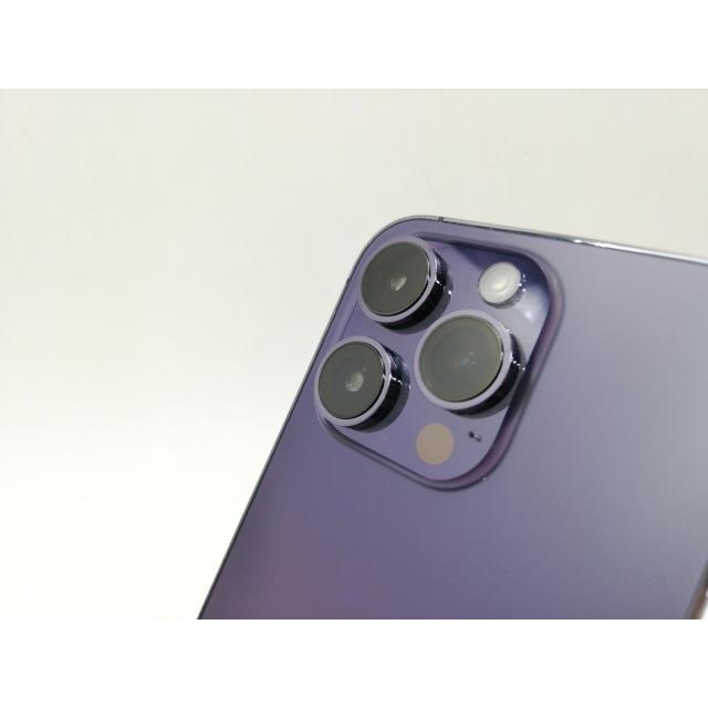【中古】Apple 国内版 【SIMフリー】 iPhone 14 Pro 1TB ディープパープル MQ313J/A【DS秋葉】保証期間１ヶ月【ランクB】の画像