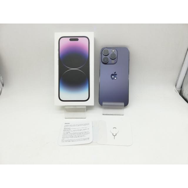 【中古】Apple 国内版 【SIMフリー】 iPhone 14 Pro 1TB ディープパープル MQ313J/A【DS秋葉】保証期間１ヶ月【ランクB】の画像