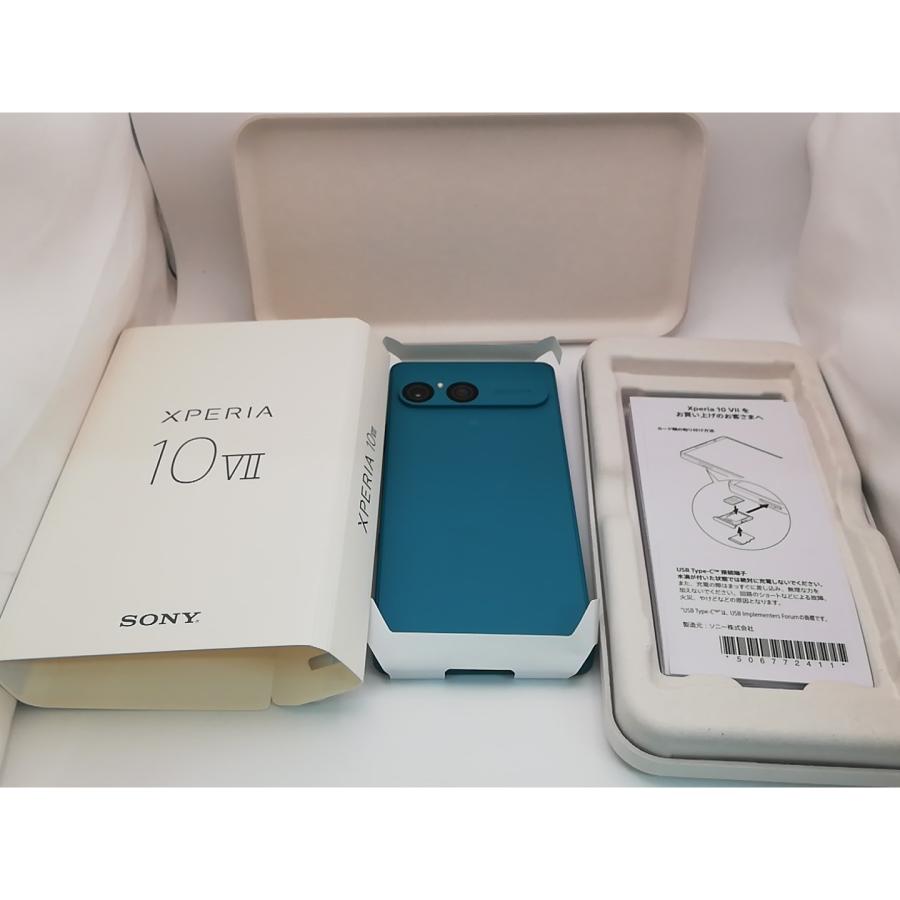 未使用】SONY docomo 【SIMフリー】 Xperia 10 VII ターコイズ 8GB