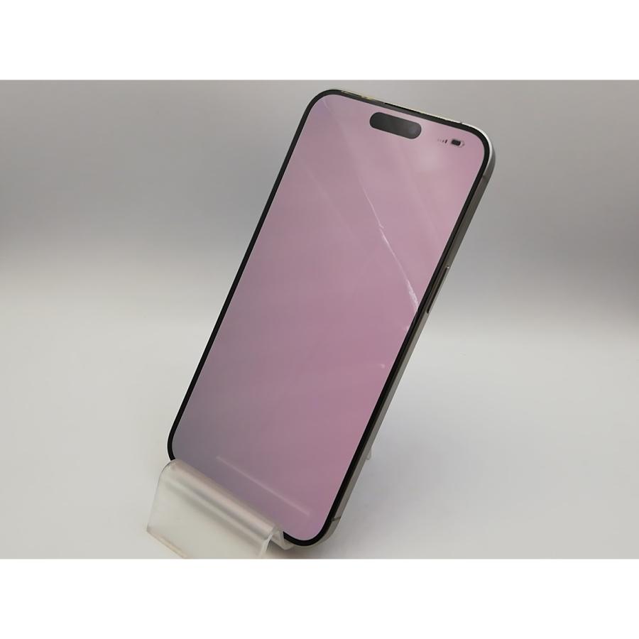 【中古】Apple SoftBank 【SIMフリー】 iPhone 15 Pro Max 256GB ナチュラルチタニウム MU6R3J/A【秋葉5号】保証期間１ヶ月【ランクB】の画像