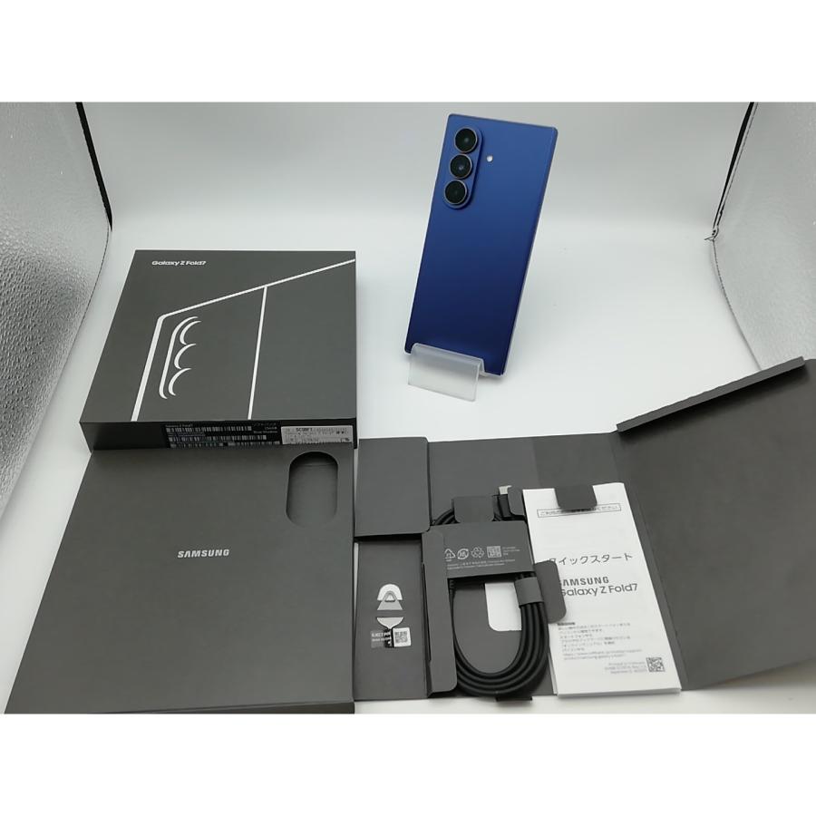 中古】SAMSUNG Softbank 【SIMフリー】 Galaxy Z Fold7 ブルーシャドウ