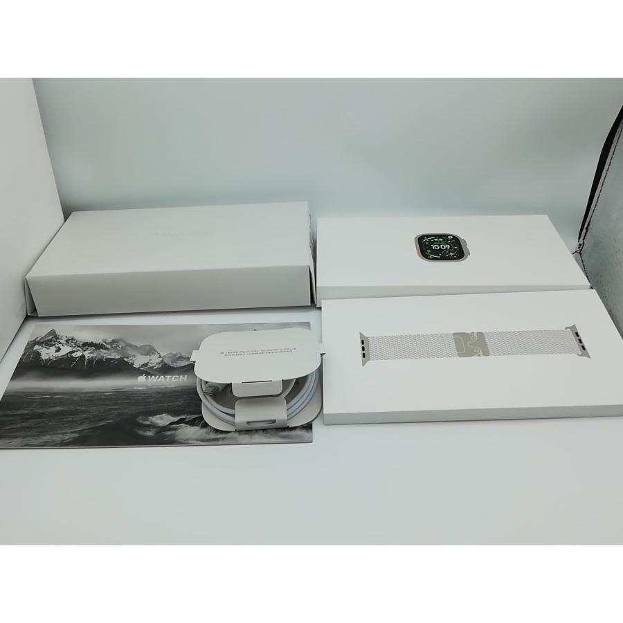 【中古】Apple Watch Ultra3 49mm Cellular ナチュラルチタニウムケース/ナチュラルチタニウムミラネーゼループM MEWY4J/A【秋葉本店】保証期間１ヶ月の画像