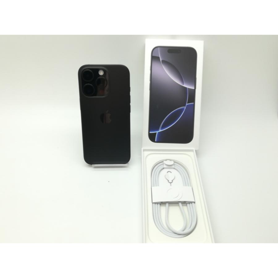 【中古】Apple 国内版 【SIMフリー】 iPhone 16 Pro 256GB ブラックチタニウム MYN03J/A【新橋】保証期間１ヶ月【ランクA】の画像