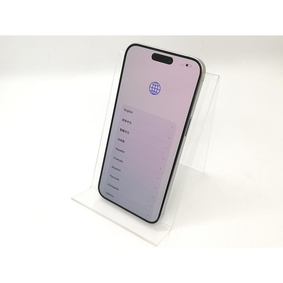 【中古】Apple SoftBank 【SIMフリー】 iPhone 15 Pro Max 1TB ホワイトチタニウム MU703J/A【秋葉4号】保証期間１ヶ月【ランクB】の画像