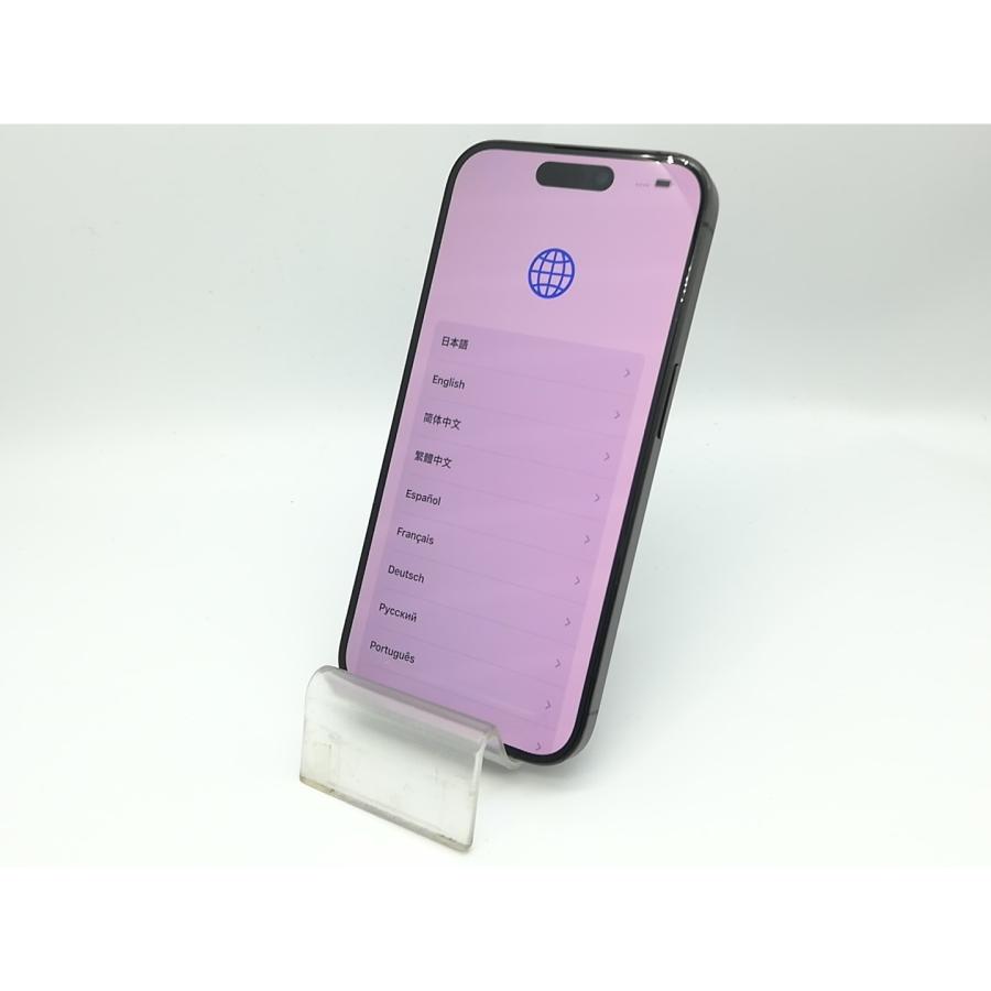 【中古】Apple SoftBank 【SIMフリー】 iPhone 15 Pro 128GB ブラックチタニウム MTU73J/A【秋葉本店】保証期間１ヶ月【ランクB】の画像