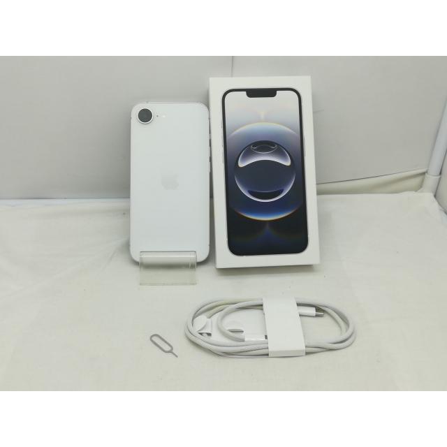 【中古】Apple 国内版 【SIMフリー】 iPhone 16e 128GB ホワイト MD1R4J/A【川崎】保証期間１ヶ月【ランクA】の画像