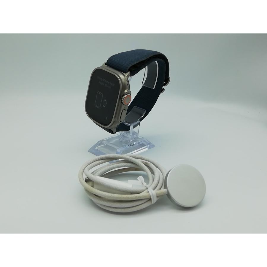 【中古】Apple Apple Watch Ultra2 49mm Cellular チタニウムケース/ブルーアルパインループ(M) MREP3J/A【秋葉本店】保証期間１ヶ月【ランクB】の画像