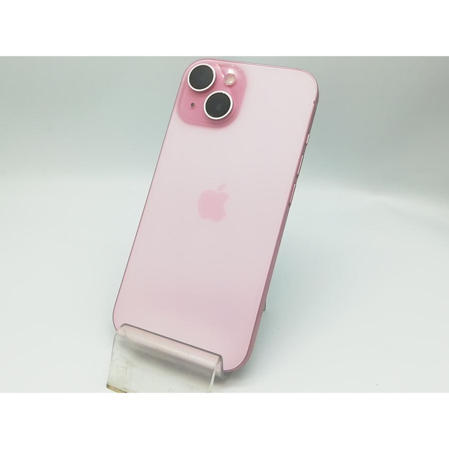 【中古】Apple au 【SIMフリー】 iPhone 15 128GB ピンク MTMJ3J/A【秋葉本店】保証期間１ヶ月【ランクB】の画像
